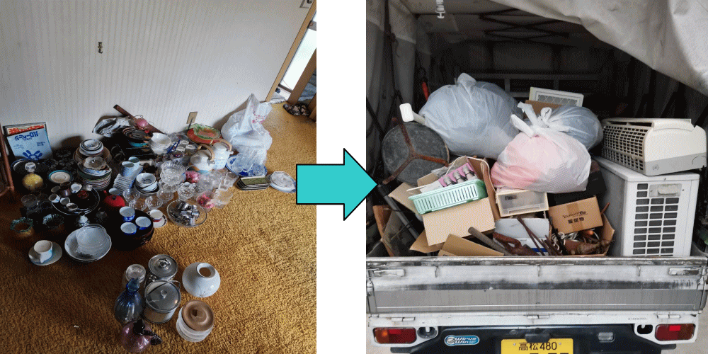 香川県高松市便利屋不用回収エアコンクリーニング家具組立草刈り伐採運送墓石清掃